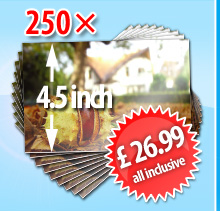 250 x 11cm format only &pound; 26.99 (postage & processing included)