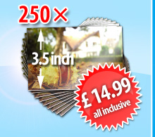 250 x 9cm format only &pound; 14.99 (postage & processing included)