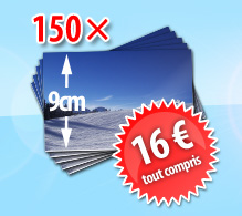 Packs photo au format 9 cm - 150 - 16,00 Euro - fdp & de service inclus