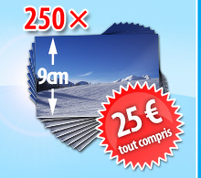 Packs photo au format 9 cm - 250 - 25,00 Euro - fdp & de service inclus