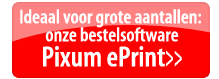 Ideaal voor grote aantallen: onze bestelsoftware Pixum ePrint