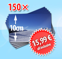 150 x 10cm format only € 15,99 (including postage & processing)