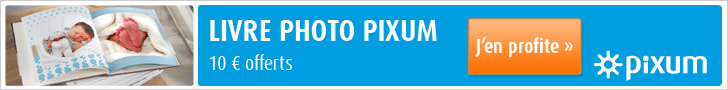 10 EUR de remise sur les Livres photo Pixum 728x90